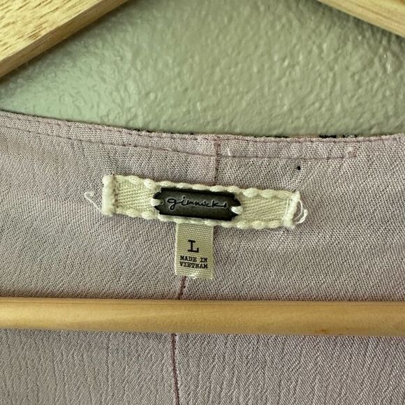 Buckle Gimmicks Wide Arm Kimono Shawl Fringed Hem Size L - Picture 9 of 9